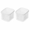 2PCS PP Vegetable Fruit Storage Container 850ml Fresh Keeper Container Home Storage