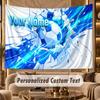 Soccer (392) Theme Wall Tapestry Customized With Name Text Personalized Hanging Tapestry For Bedroom Living Room Decor