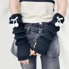 Arm Sleeves Sweet Cool  Girl Knitted Fingerless Gloves Sleeves Cos Hand Sleeves