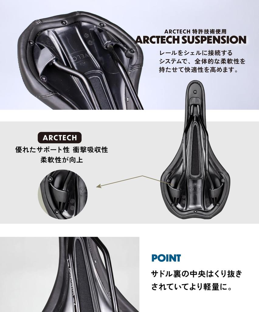 GORIX Bicycle Saddle Flat Thin Sports Black for Road Cross and Other Bicycles [Long Nose, Shape] Saddle, Waterproof, Shock-Absorbing, (NOKK GORIX)