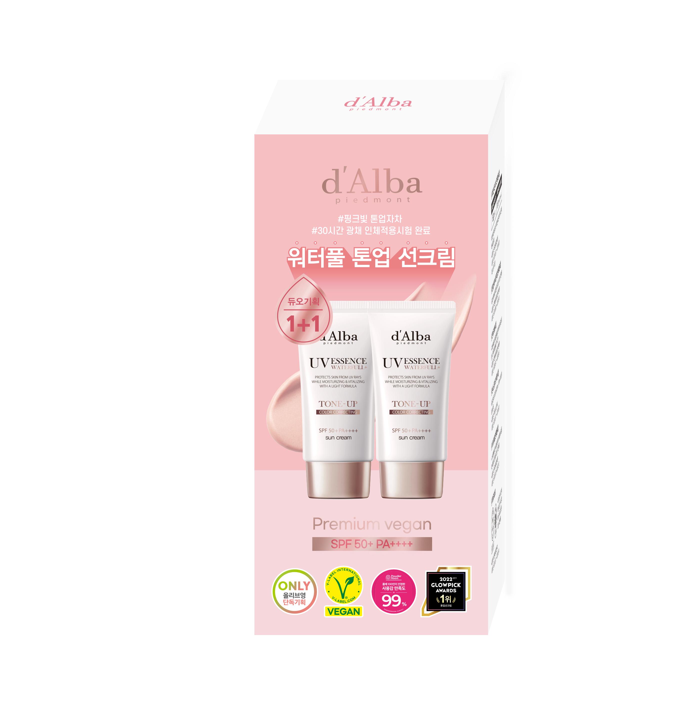 

Солнцезащитный крем Dalba Pink Tone-Up Sun Cream Duo Special (50 мл + 50 мл) Tone-up duo