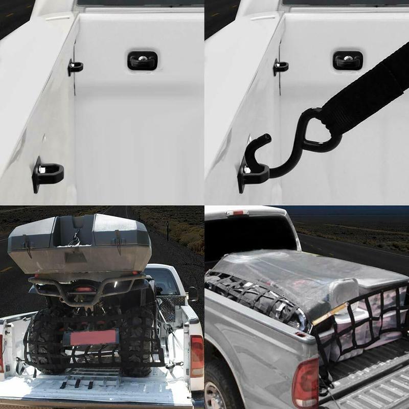 4Pcs/set Car Tie Down Anchor Pickup Bed Side Wall Clip For Chevy Silverado GMC