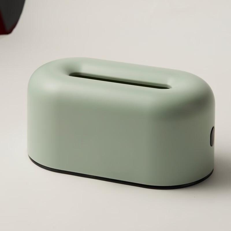 GuangZhuoJia Cream Plastic Tissue Box - 2 Pack