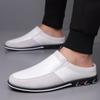 Cross-Border Men's Closed-Toe Lazy Slippers - Backless, Casual, Plus Size 51-53