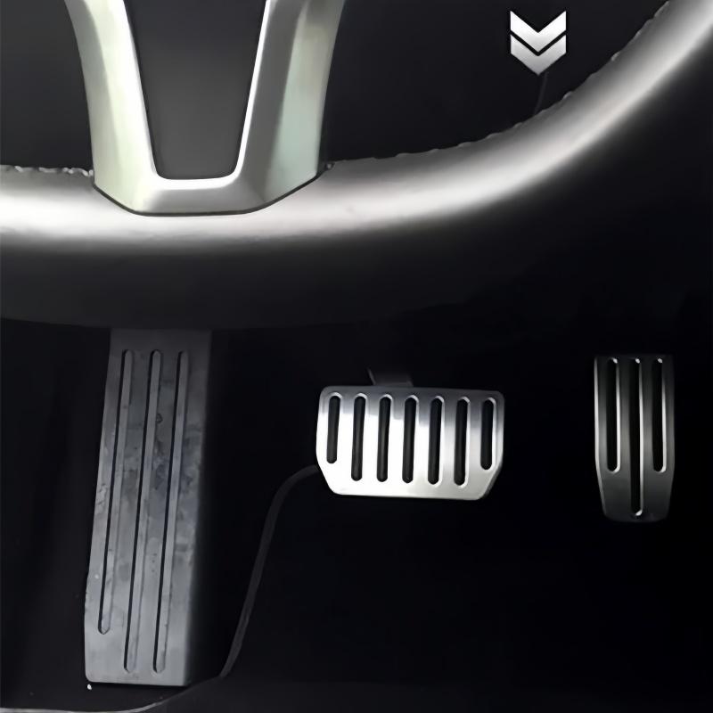 Car Foot Pedal Pads Covers for Tesla Model X For Tesla Model S Inner Accessories Aluminum Alloy Accelerator Brake Rest Pedals