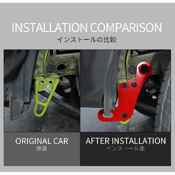 Car Front and Rear Tow Hooks Heavy-Duty Off-Road Recovery Hooks for Suzuki Jimny JB74 JB64 Auto Accessories2025 2024 2023 2022