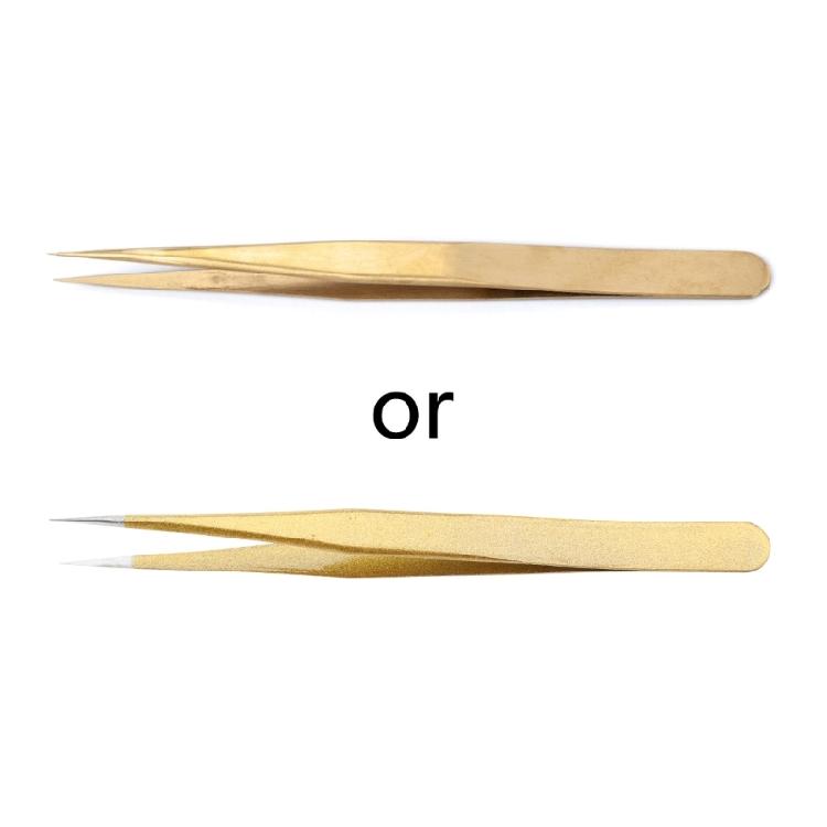 Eyelash Extension Tweezer Gold Lash Applicator Tool Precision Lashes Tweezers 1