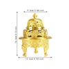 Incense Burner Figurine Desktop Ornament Antique Decor Unique Incense Stand for Tea Decor Office Desktop Room