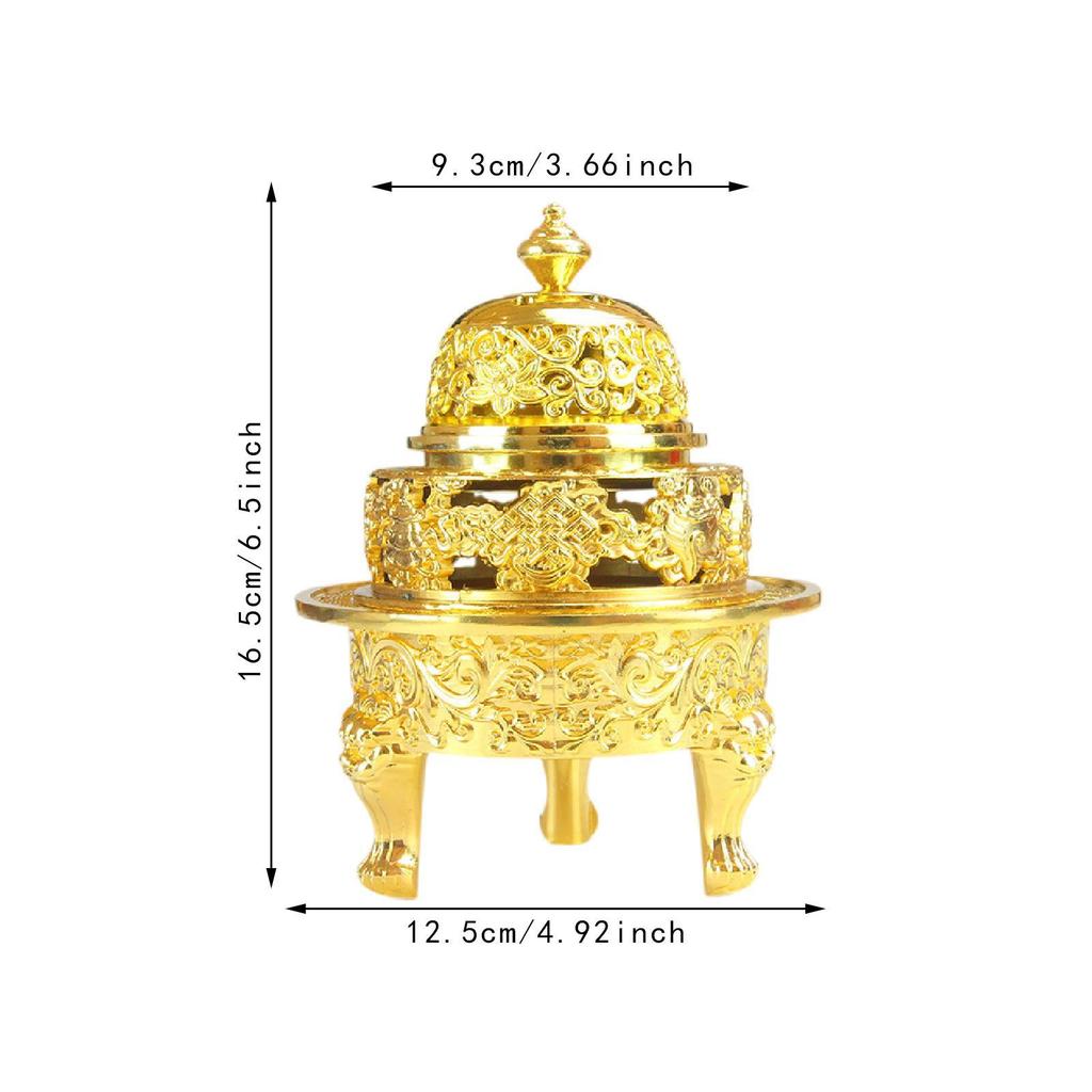 Incense Burner Figurine Desktop Ornament Antique Decor Unique Incense Stand for Tea Decor Office Desktop Room