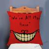 18" Alice In Wonderland Mad Hatter Cheshire Cat Children Fairy Tale Home Decoration Throw Pillow Case Cotton Linen Cushion Cover