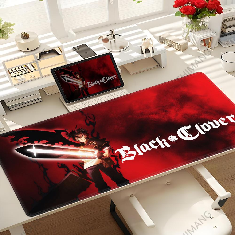 Popular Anime Cool Boy Bblack Cclover Mousepad Antislip Desk Mat Laptop Soft Mice Pad Computer Gaming Accessories Mouse Pads