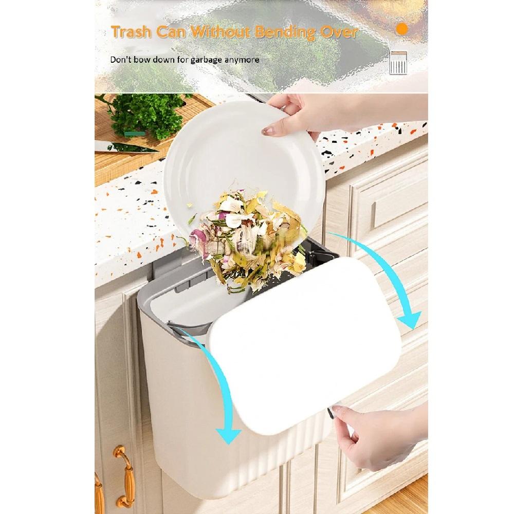 An der Wand montierter Mülleimer, Aufbewahrung im Küchenschrank, intelligenter Eimer für das Recycling im Badezimmer, hängende Mülleimer, Küchenzubehör