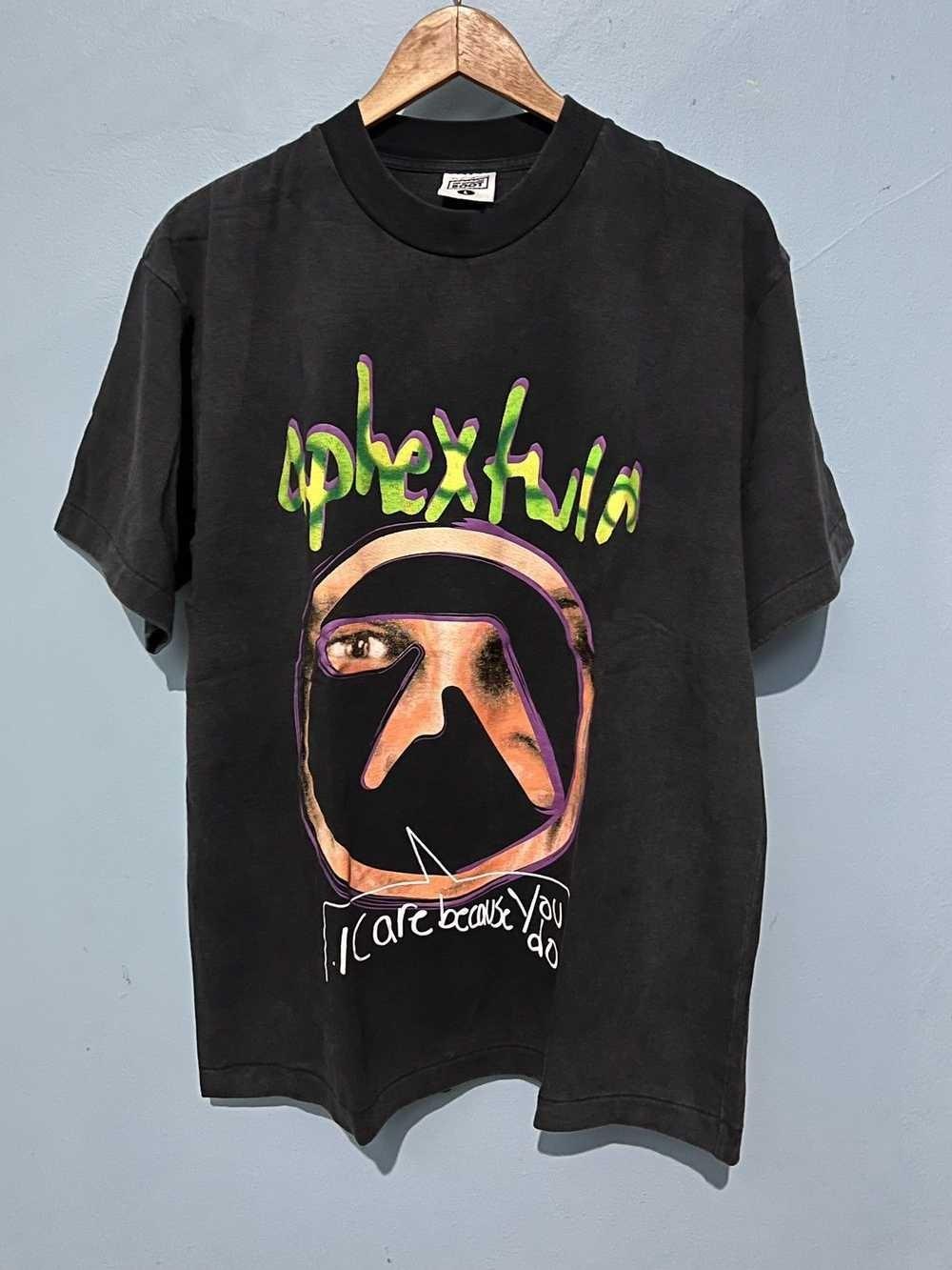 Aphex twin i care because you do футболка репринт унисекс AN65109 XXXXL