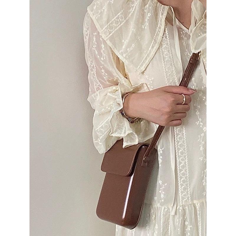 Fashionable Simple and Versatile Saddle Bag Small Square Bag Mobile Phone Bag Single-shoulder Crossbody Small Bag