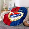 Custom Name German Flag Crest blanket for Couch & Bed, Plush Cozy Fuzzy Blanket Super Soft & Warm Blankets for Fall and Winter. 0908221
