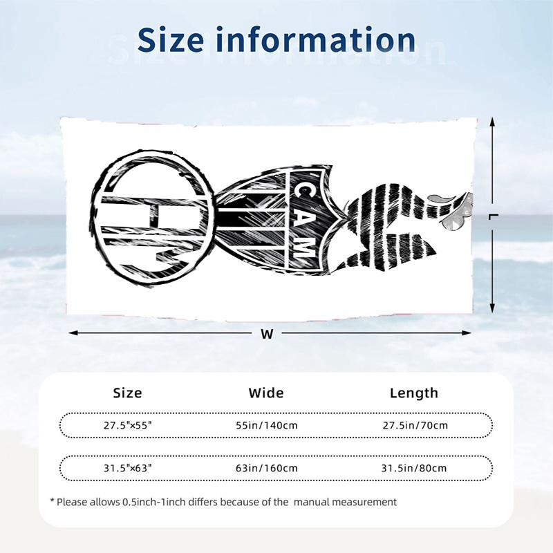 Clube Atletico Mineiro Beach towels also serve as bath towels summer essential a musthave for the outdoors the beach and the pool