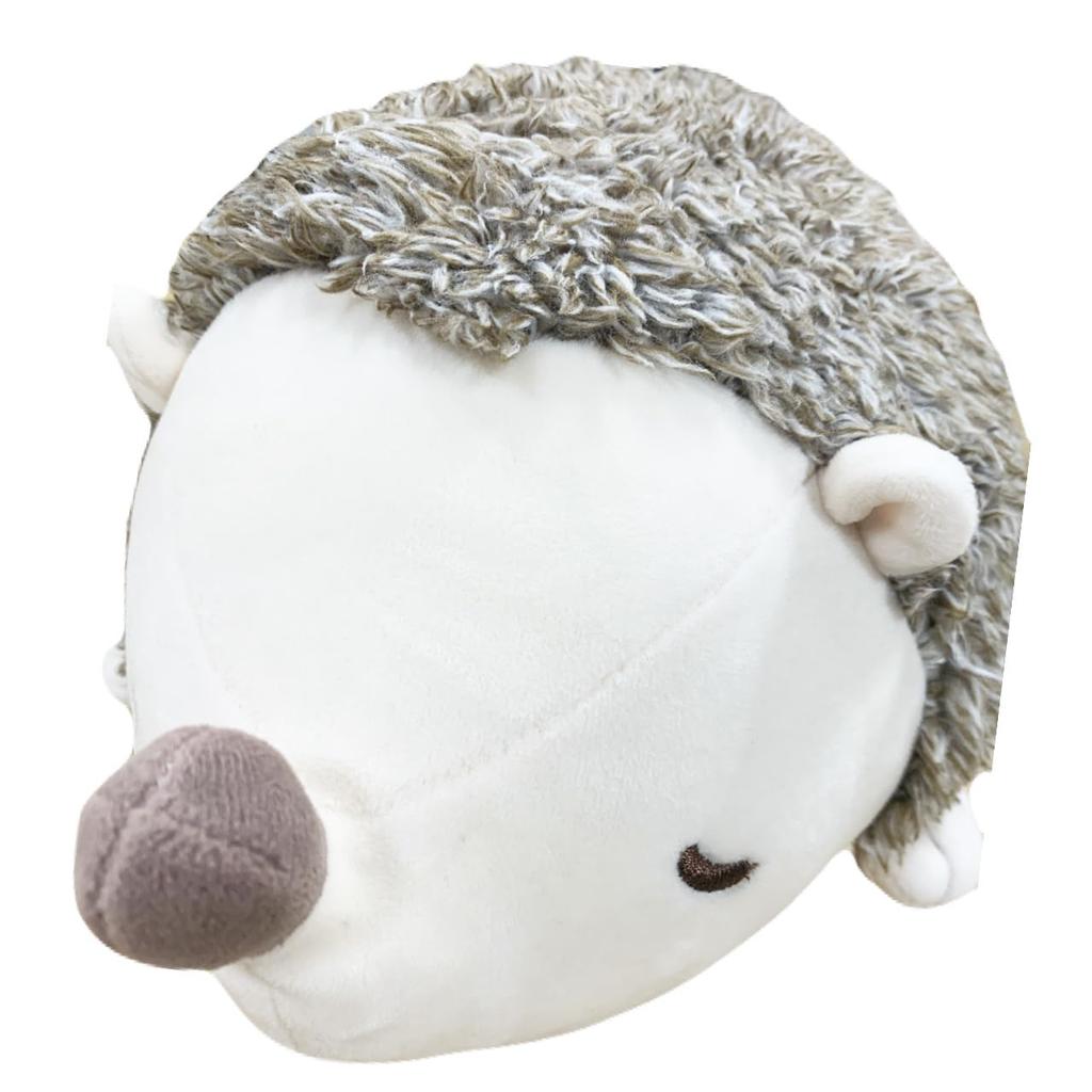 Super cute fluffy body pillow Hedgehog stuffed animal with a cute sleeping face that makes you want to hug it