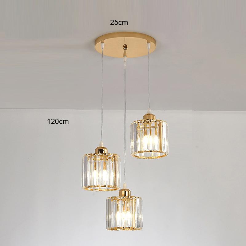 Crystal Ceiling Light Corridor Ceiling Lamp Luxury Balcony Aisle Foyer Kitchen Ceiling Pendant Light Hanging Chandelier Crystal