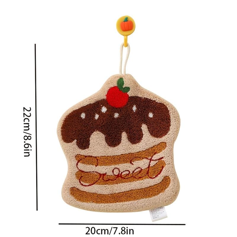 Coral Fleece Cartoon Towel, Hanging Absorbent Quick Dry Hand Towel for Kitchen Bathroom