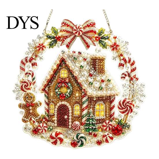 Christmas Tree Hanging Ornaments Xmas Snowman Ornament, Round Acrylic Santa Reindeer Seasonal Party Decor Door Sign for Festive Window Wall