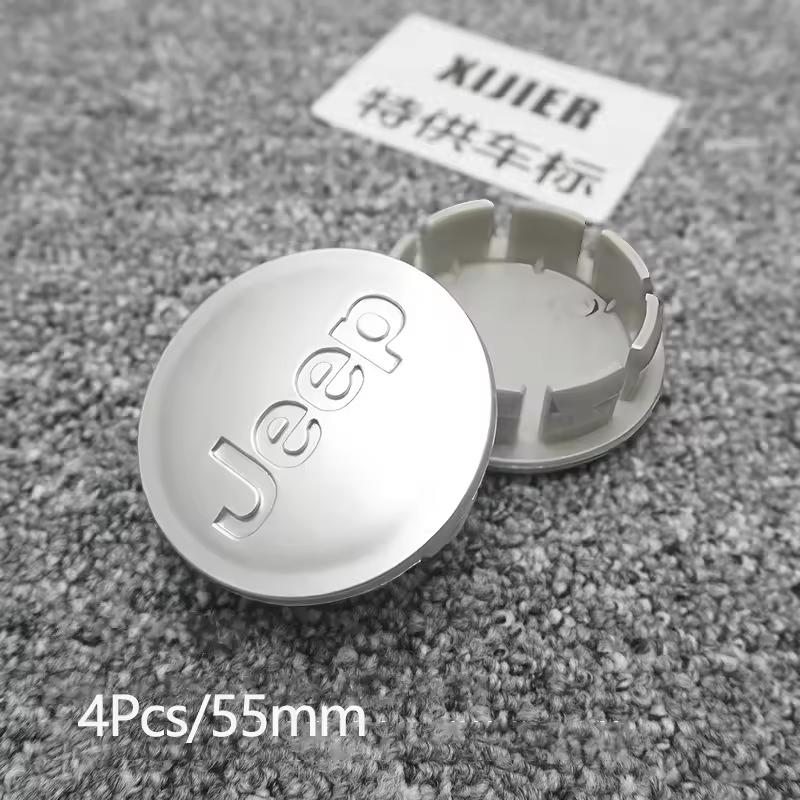 4Pcs Original Car Wheel Center Hub Cap Cover For Jeep Renegade Compass Grand Cherokee Wrangler Jk Gladiator Patriot Liberty