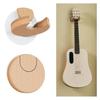 BURNING&LIN Folding Guitar Wall Mount Hanger, Solid Wood and Cork Original Design, Space-Saving Mount Holder, Hook Stand Wall for Acoustic, Banjo, Bas