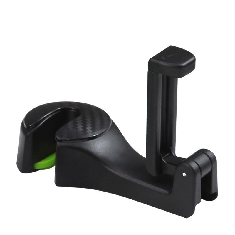 2 In 1 Car Headrest Hook with Phone Holder Seat Back Hanger for  Cloth Foldble Clip Bag Handbag Purse Grocerys Organizer