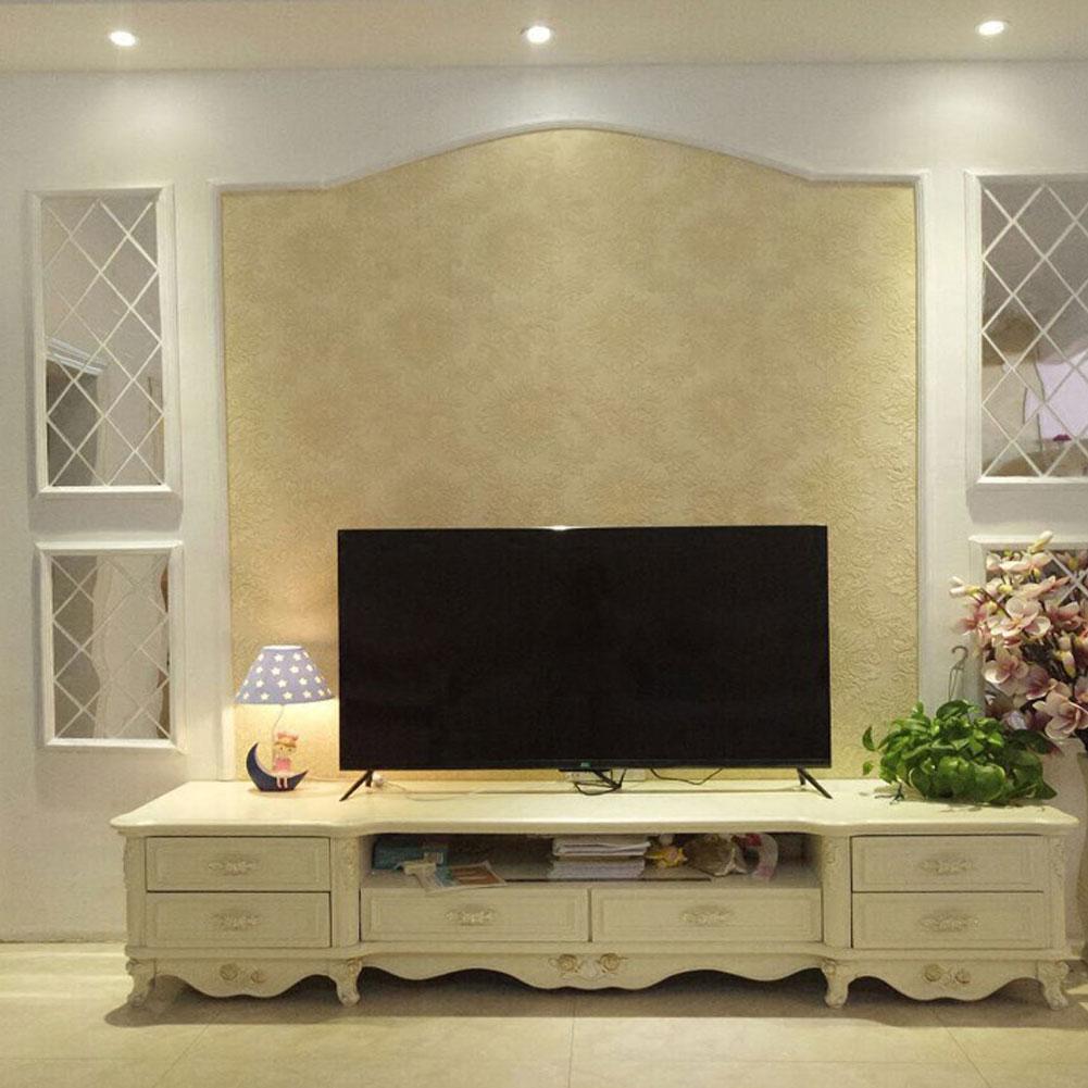 Autocolante de perete autoadezive de artă DIY Autocolante Oglindă detașabilă 3D Diamante Triunghiuri Autocolante acrilice pentru oglindă de perete Decor