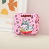 Cartoon multi-color canvas women's sanitary napkin storage bag, aunt handkerchief bag, sanitary cotton storage bag CLE