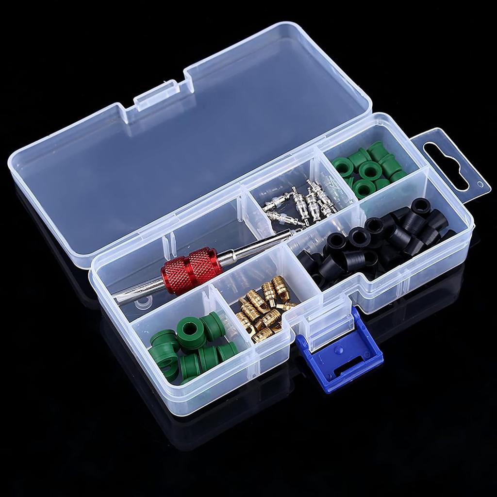 JTLB Gasket Hoses 71Pcs Condition Repair Kit Repair Tool 10Pcs Cores 50Pcs Hose Gaskets 10Pc