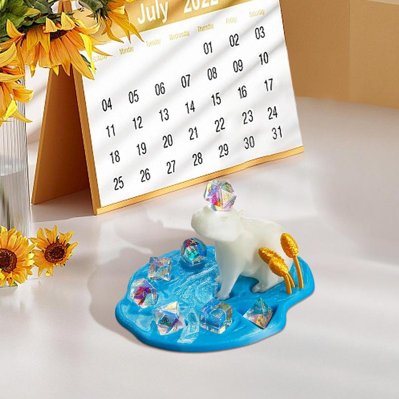 Dice Holder Tray Funny Dice Stand 3D Printed Funny Dice Tray Animal Dice Storage Accessories Decorative Desk Organizer For Game