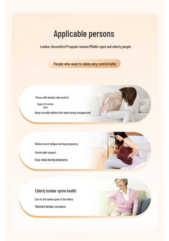 Adjustable Japanese Lumbar Support Pillow & Belt for Sleeping & Sitting