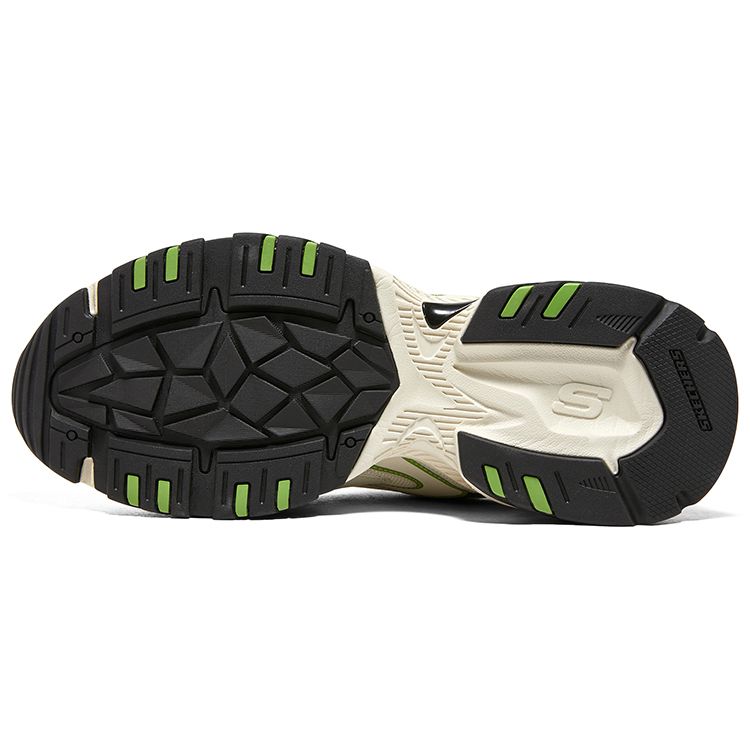 Skechers Stamina V2 Comfortable Trendy Sports Non-Slip Wear-Resistant Low-Top Casual Running Shoes Men Sneaker Black Brown Green 894243-NTBK