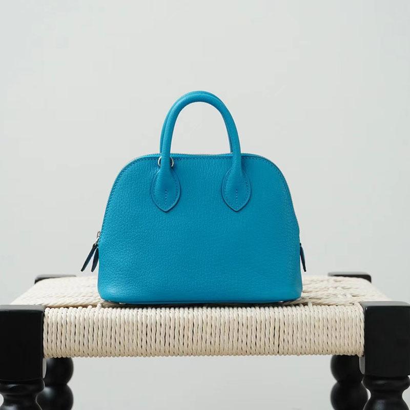 Gaoding Handmade Wax Thread Sheepskin Bowling Ball Mini 2025 New Eve Leather Shell Bag Shoulder Cross Shoulder