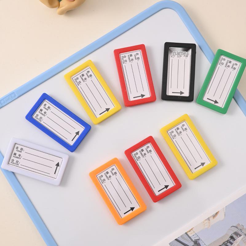 Magnetic Label Holder for Whiteboard & File Cabinets - Warehouse & Partition Name Sign Stickers