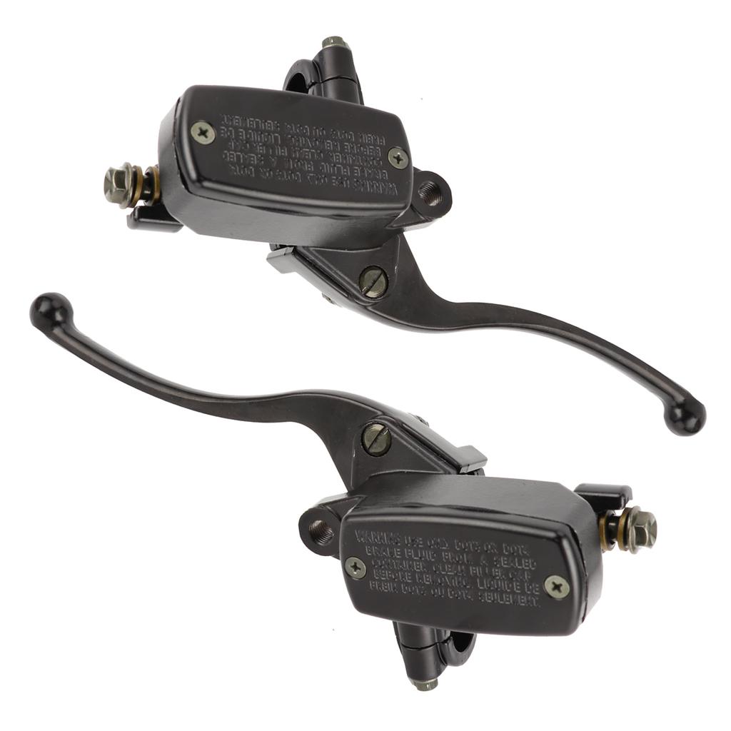 Motorcycle Hydraulic Brake Clutch Master Cylinder Lever Black CNC Aluminum Alloy for 7 8in Handlebars