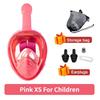 Underwater Scuba Anti Fog  Face Diving Mask Snorkeling Respiratory Masks Safe Waterproof Swimming Equipment for Adult Kids