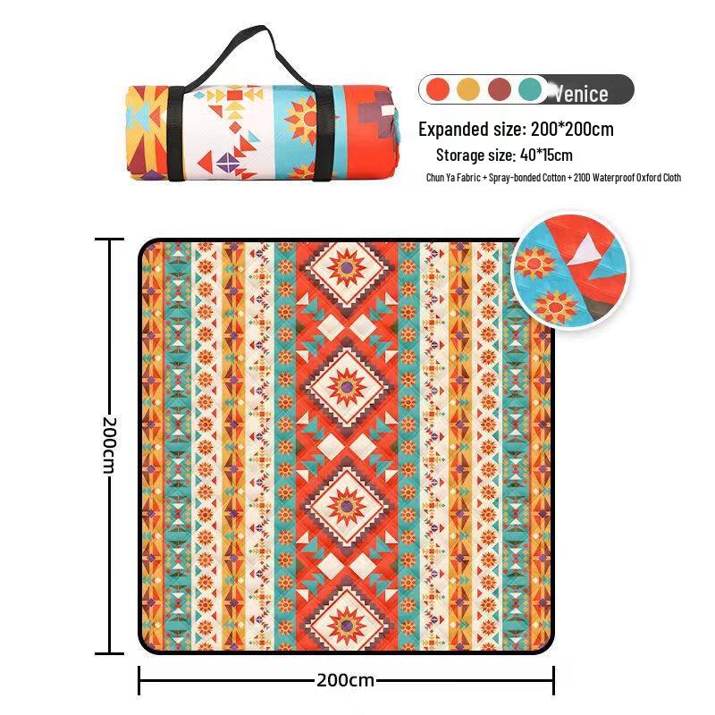 OEING Folding Outdoor Waterproof Beach & Picnic Mat