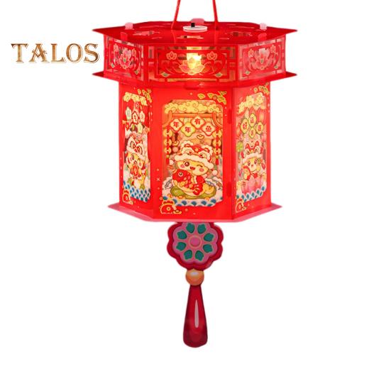 Laternen-Set zum Jahr der Schlange mit Stange für Kinder, tragbar, DIY, handgefertigt, Cartoon-Schlangen-LED-Laterne, Dekoration für das chinesische Neujahr, Frühlingsfest