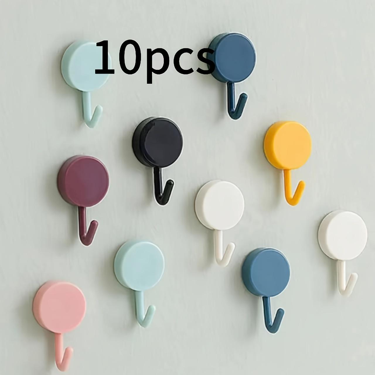 

Случайный цвет 10 самоклеящихся крючков - Уникальный дизайн - Клейте где нужно, Универсальные крючки