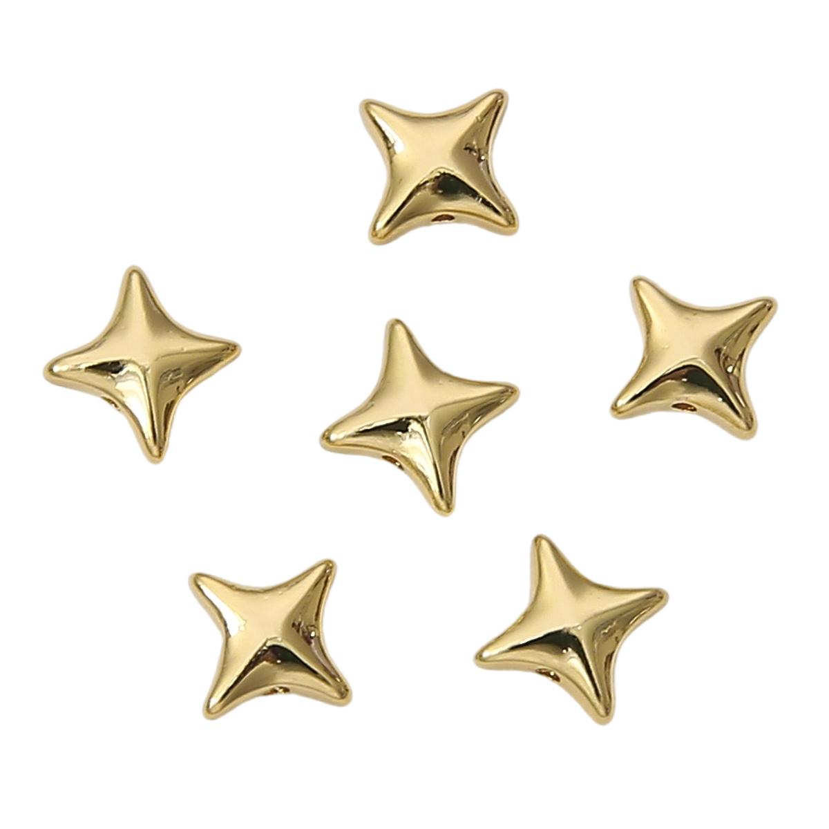 

Мідні намистини, розділені чотирма зірками, для виготовлення ювелірних виробів своїми руками 7x7mm