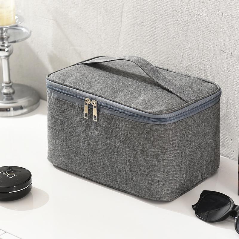 Pánská voděodolná cestovní toaletní taška - Velká kapacita, přenosná, ruční úložný prostor na péči o pleť.