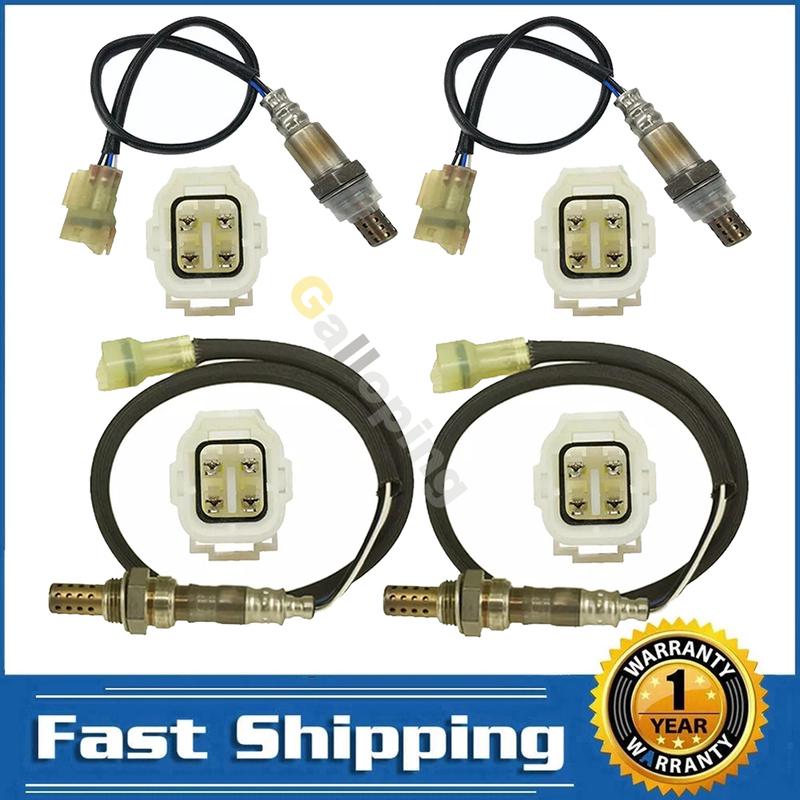 4pcs Oxygen O2 Sensor 1 2 Bank 1 2 for 1999 2000 Suzuki Grand Vitara 2.5L V6 Upstream Downstream Front Rear 234-4105 234-4033