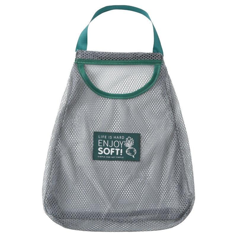 Fruit Vegetables Shopping Storage Bags Reusable Tote Mesh Net Woven Organizer Kitchen Shopper Vegetable Hanging Sorting Pocket