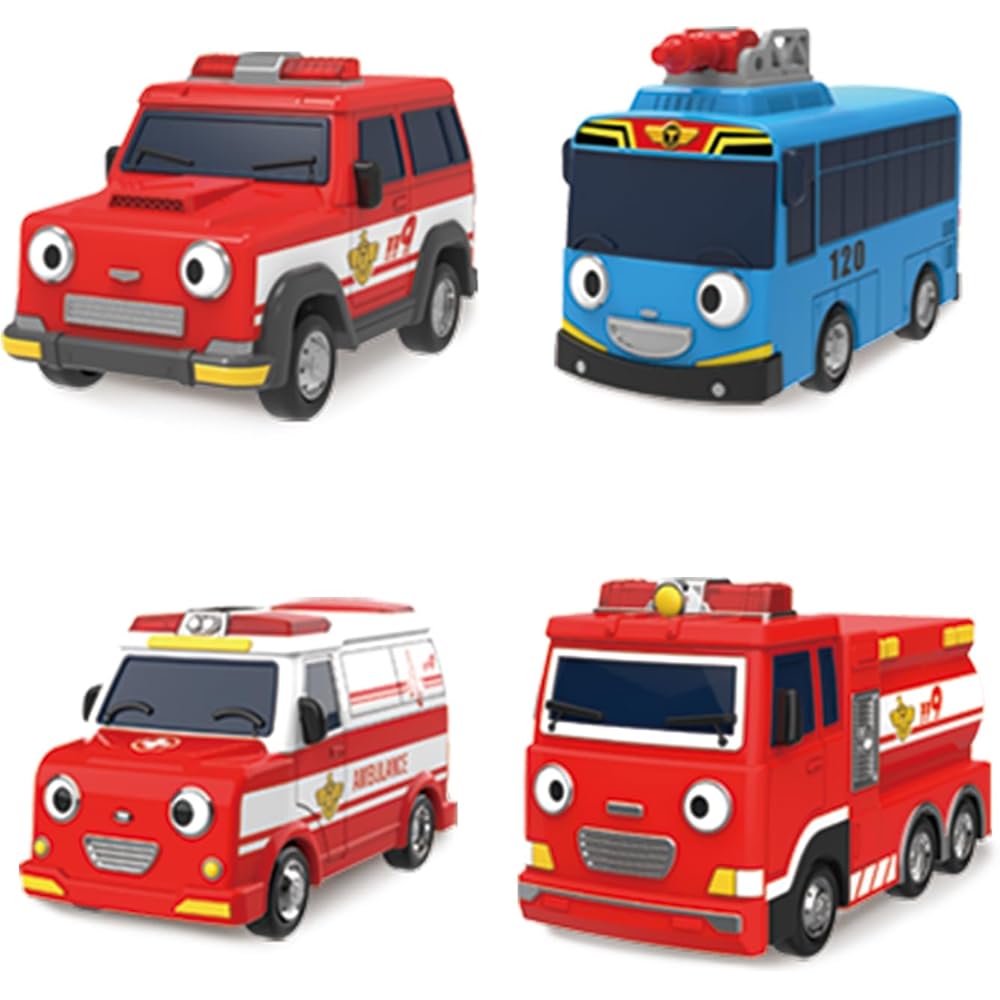 

Bandai Tayo Little Rescue Team Playset Ages 3 and Up, Includes Multiple Characters and Accessories