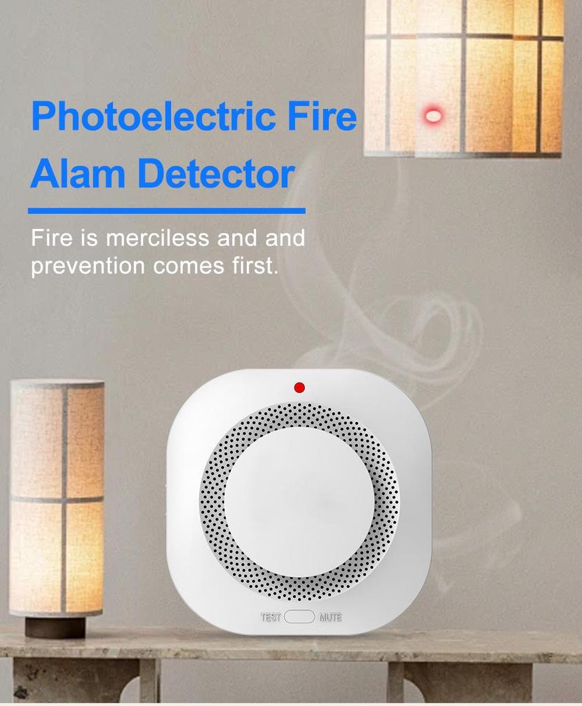 Smart WiFi Zigbee Smoke Detector Alarm by Tuya