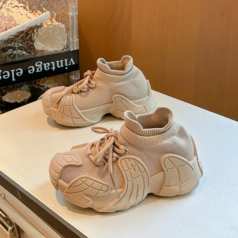 

Children s socks sports shoes in the autumn of 2025, popular baby girl fly-woven casual shoes, soft-soled non-slip boys single shoes 27-32 yards, 6 pairs in one hand хаки