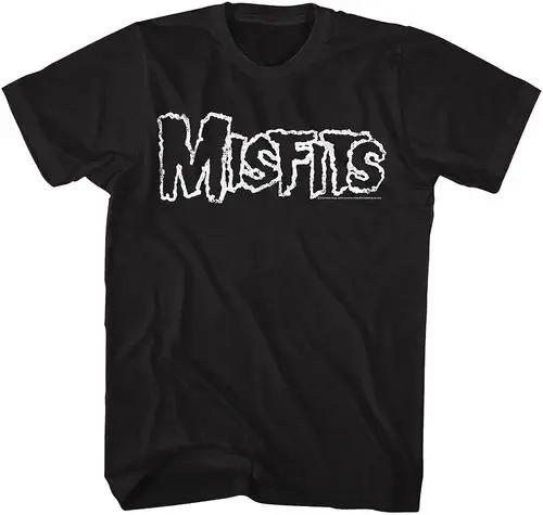 New Fashion Misfits Punk Style Tshirt Retro Street Skull Pattern Unisexs Tshirt