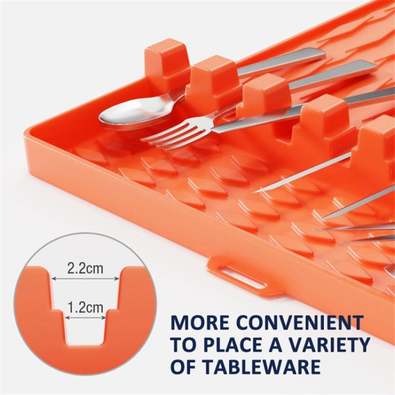Camping BBQ Tools Silicone Mat Barbecue Grill Utensil Holder Mat