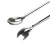 20cm Stainless Steel Lab Spoon  Double End Spatula/Laboratory Sampling Spoon Mixing Micro Spatula Scoop